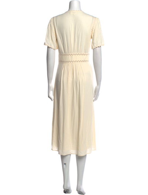 BA&SH V-Neck Midi Length Dress