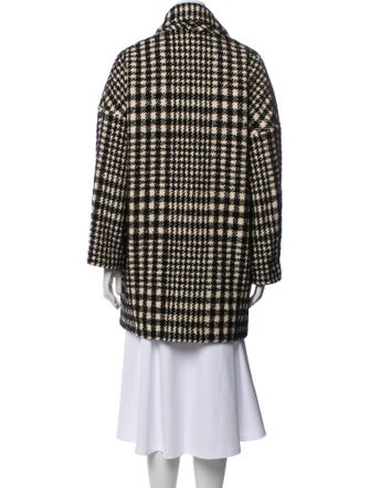 BA&SH Wool Plaid Print Coat