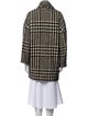 BA&SH Wool Plaid Print Coat