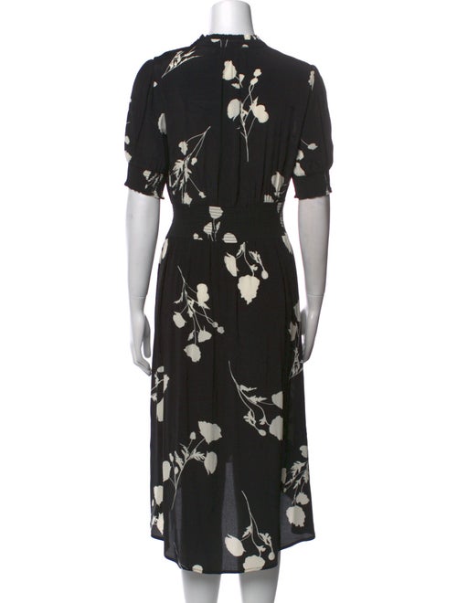 BA&SH Floral Print Midi Length Dress