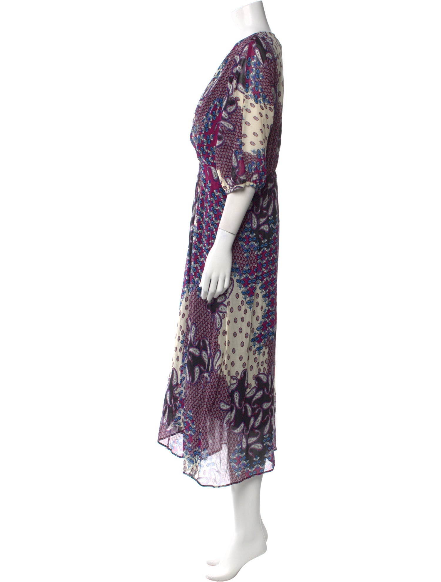 BA&SH Printed Long Dress w/ Tags