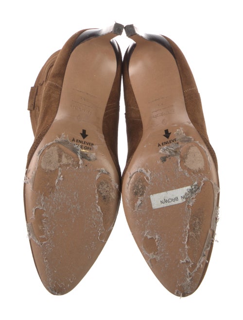 BA&SH Suede Embroidered Accent Western Boots