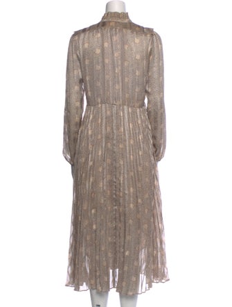 BA&SH Paisley Print Long Dress