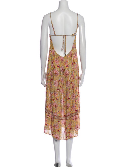 BA&SH Floral Print Midi Length Dress