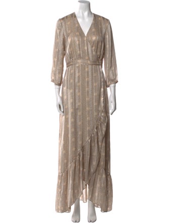 BA&SH Printed Long Dress