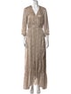 BA&SH Printed Long Dress