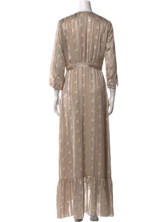 BA&SH Printed Long Dress