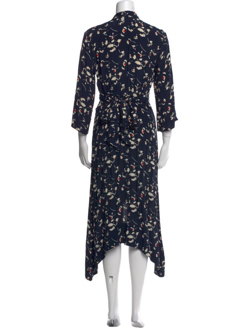 BA&SH Floral Print Midi Length Dress