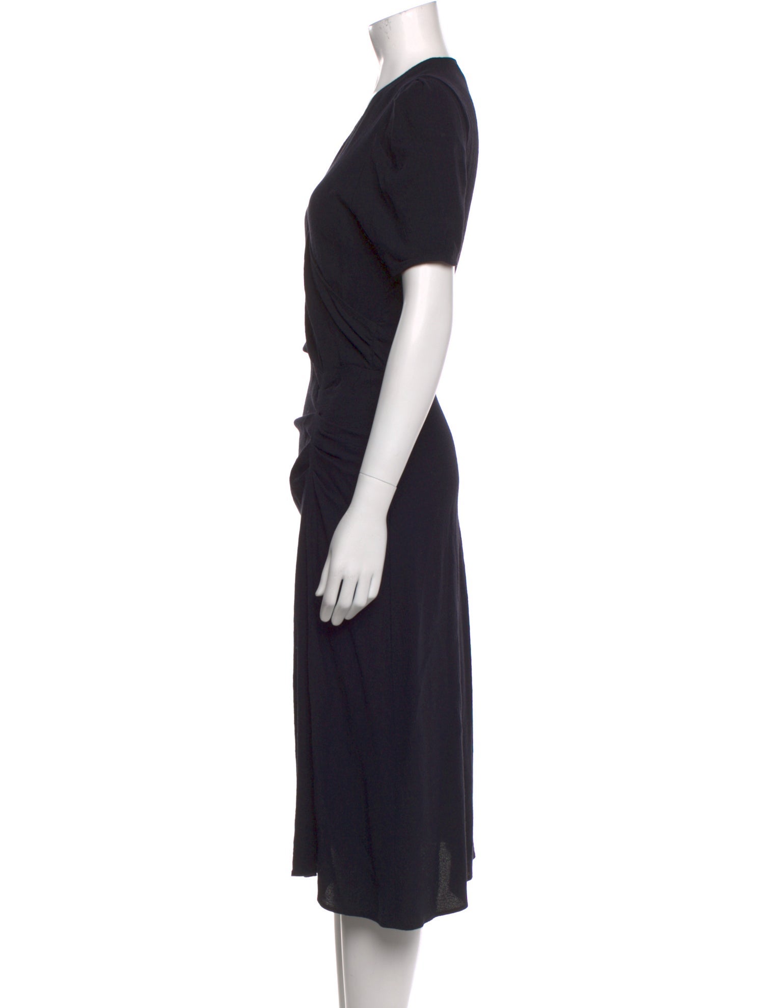 BA&SH V-Neck Knee-Length Dress
