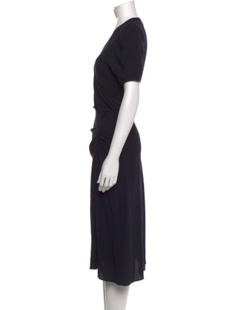BA&SH V-Neck Knee-Length Dress