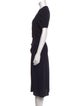 BA&SH V-Neck Knee-Length Dress