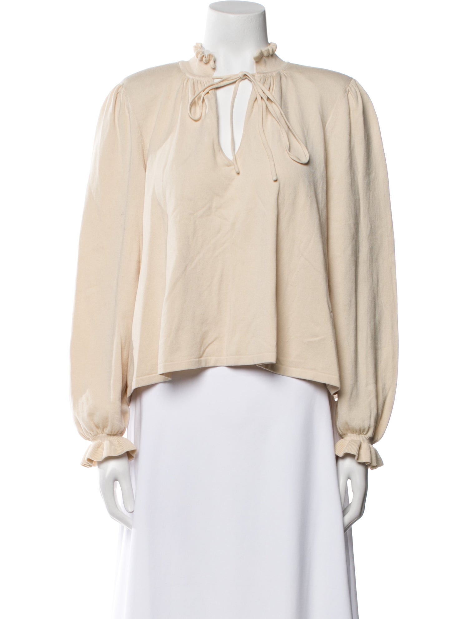 BA&SH V-Neck Long Sleeve Blouse