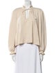 BA&SH V-Neck Long Sleeve Blouse