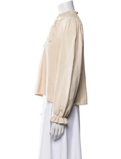 BA&SH V-Neck Long Sleeve Blouse