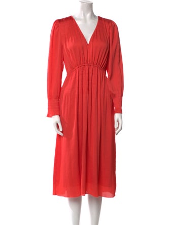 BA&SH V-Neck Midi Length Dress