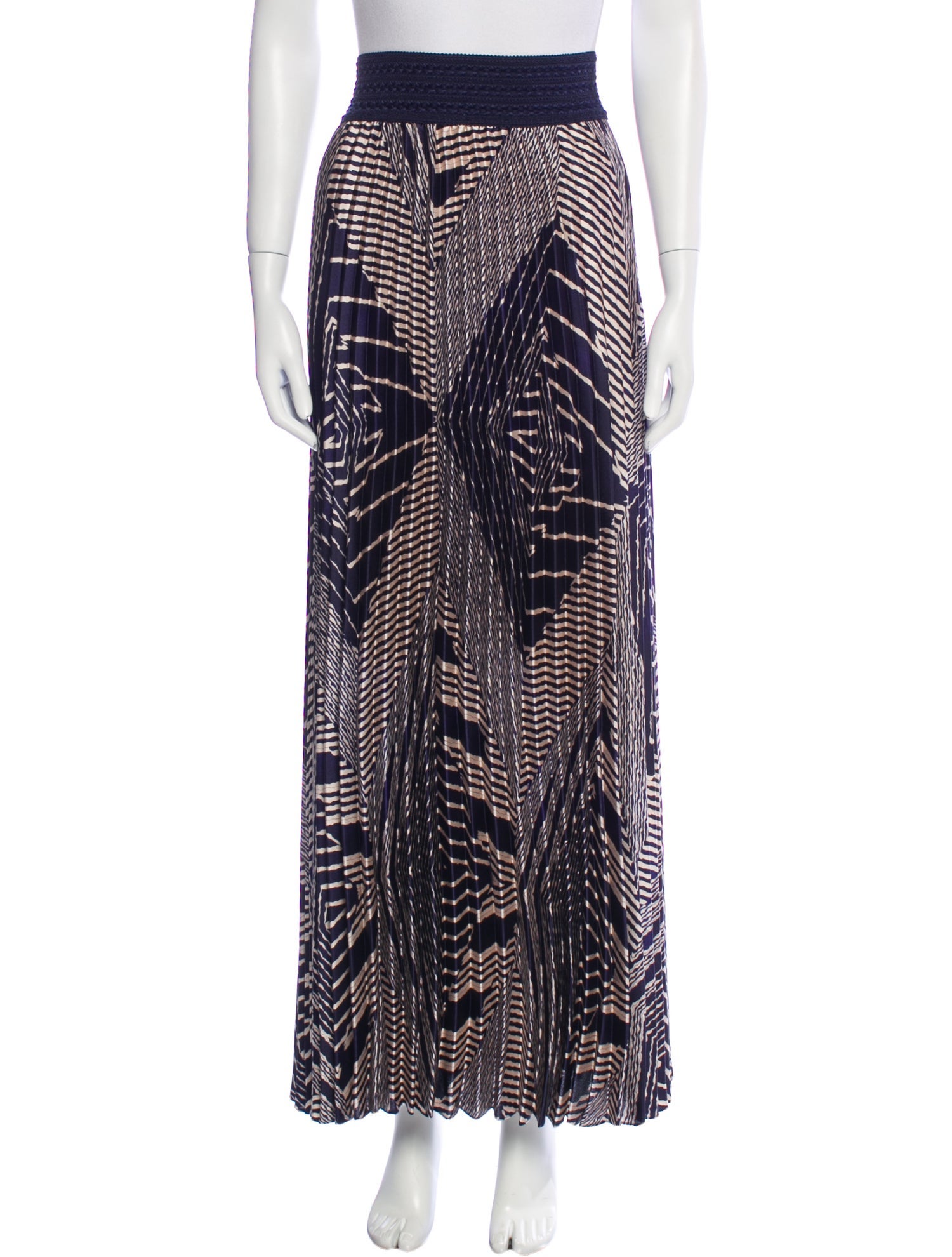 BA&SH Striped Long Skirt