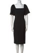 BA&SH Square Neckline Midi Length Dress