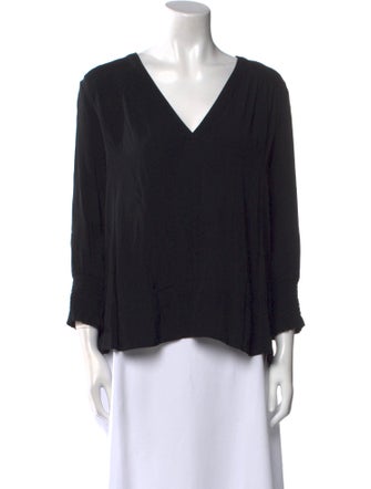 BA&SH V-Neck Three-Quarter Sleeve Blouse