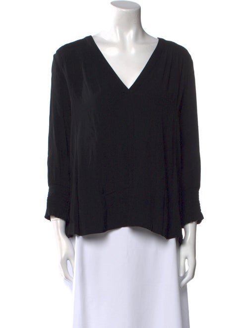 BA&SH V-Neck Three-Quarter Sleeve Blouse