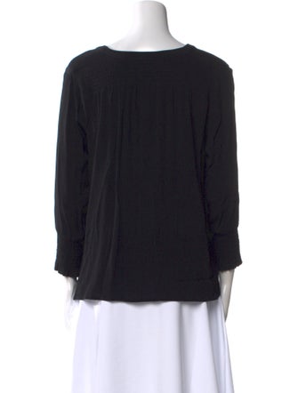 BA&SH V-Neck Three-Quarter Sleeve Blouse