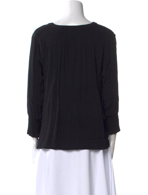 BA&SH V-Neck Three-Quarter Sleeve Blouse