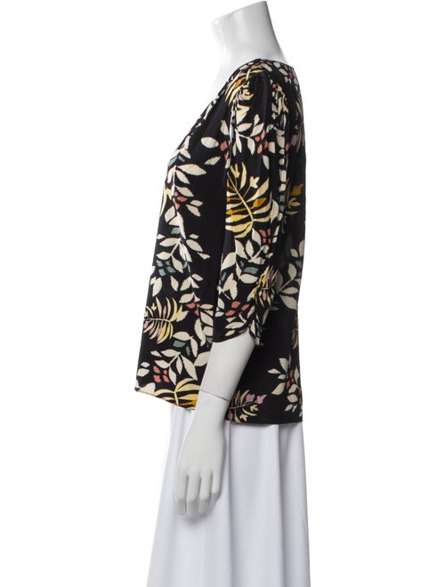 BA&SH Floral Print V-Neck Blouse