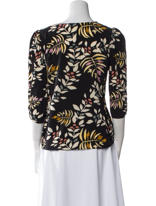 BA&SH Floral Print V-Neck Blouse