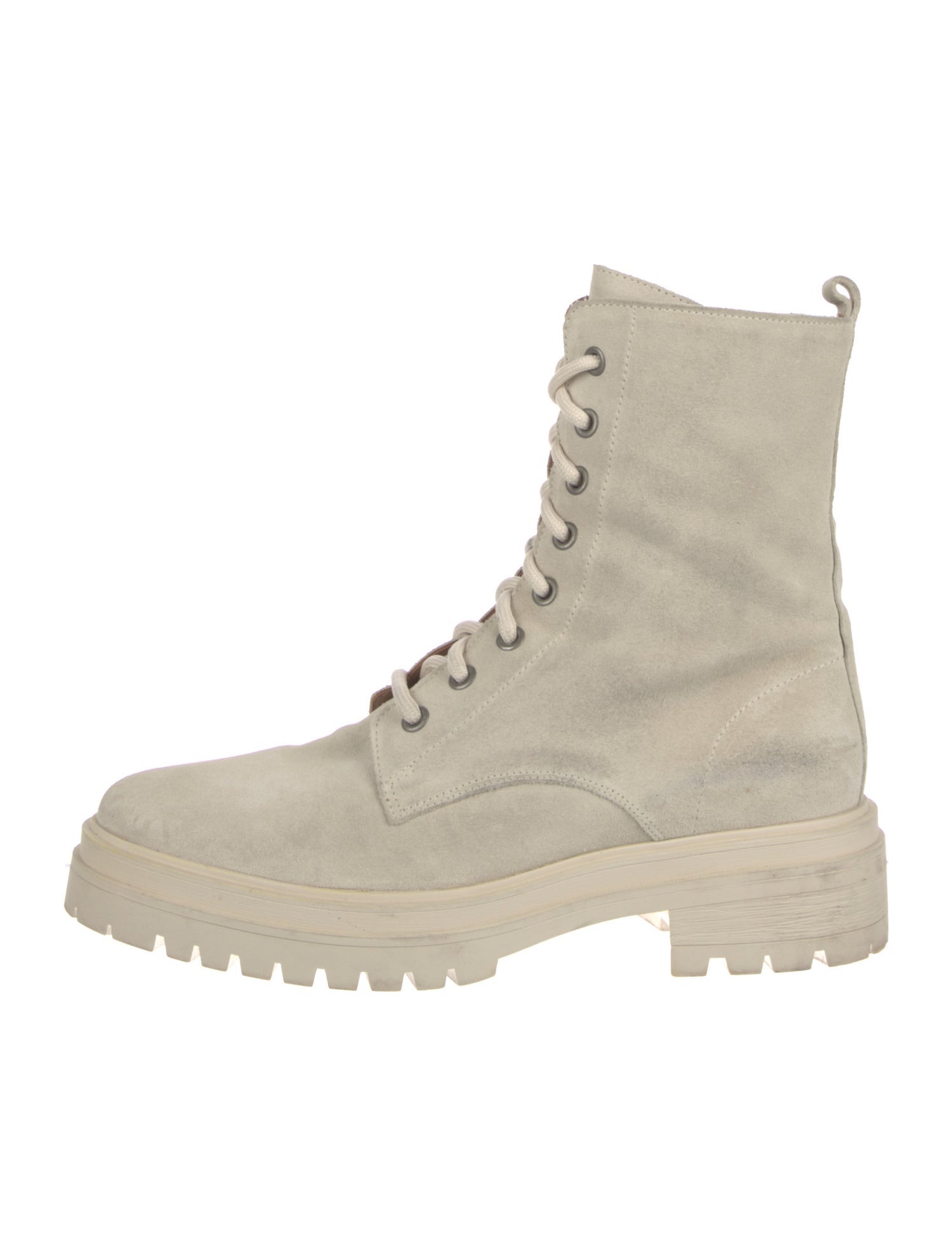 BA&SH Suede Combat Boots