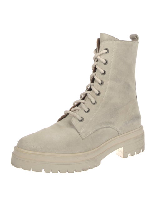 BA&SH Suede Combat Boots