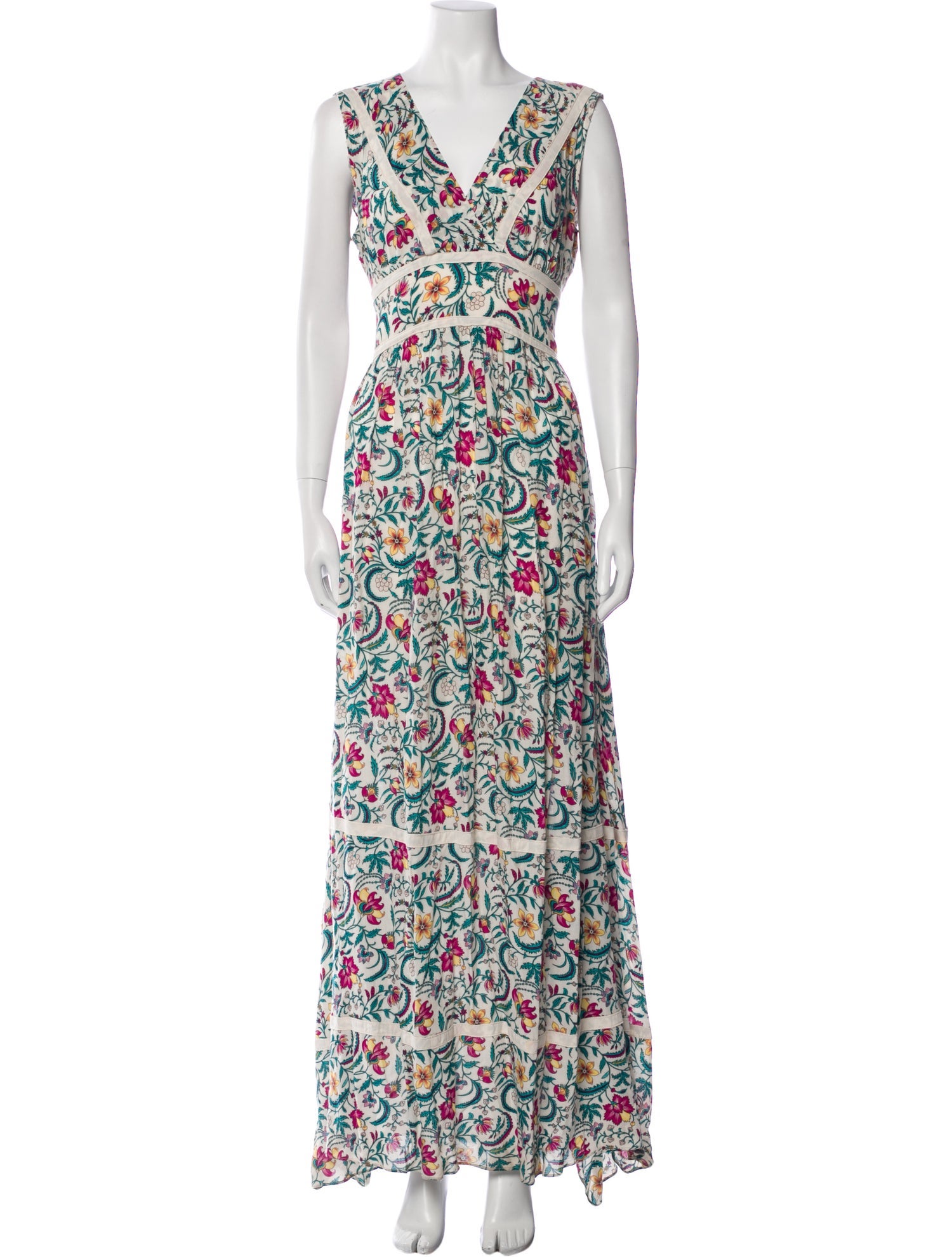 BA&SH Printed Long Dress
