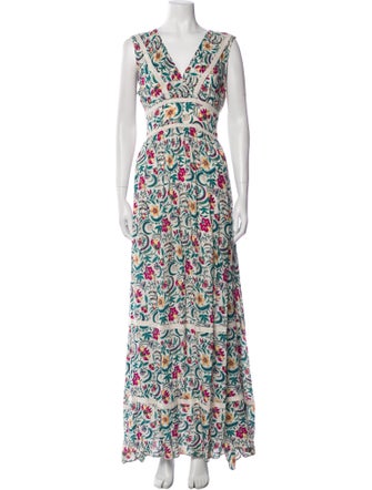 BA&SH Printed Long Dress