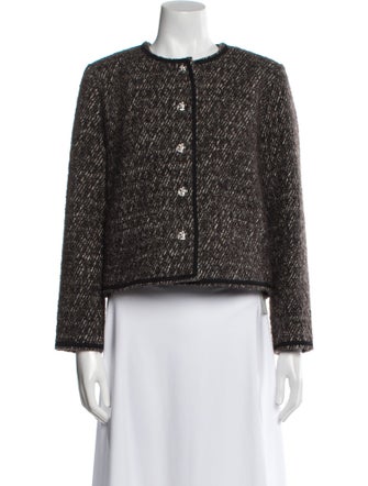 BA&SH Tweed Pattern Evening Jacket