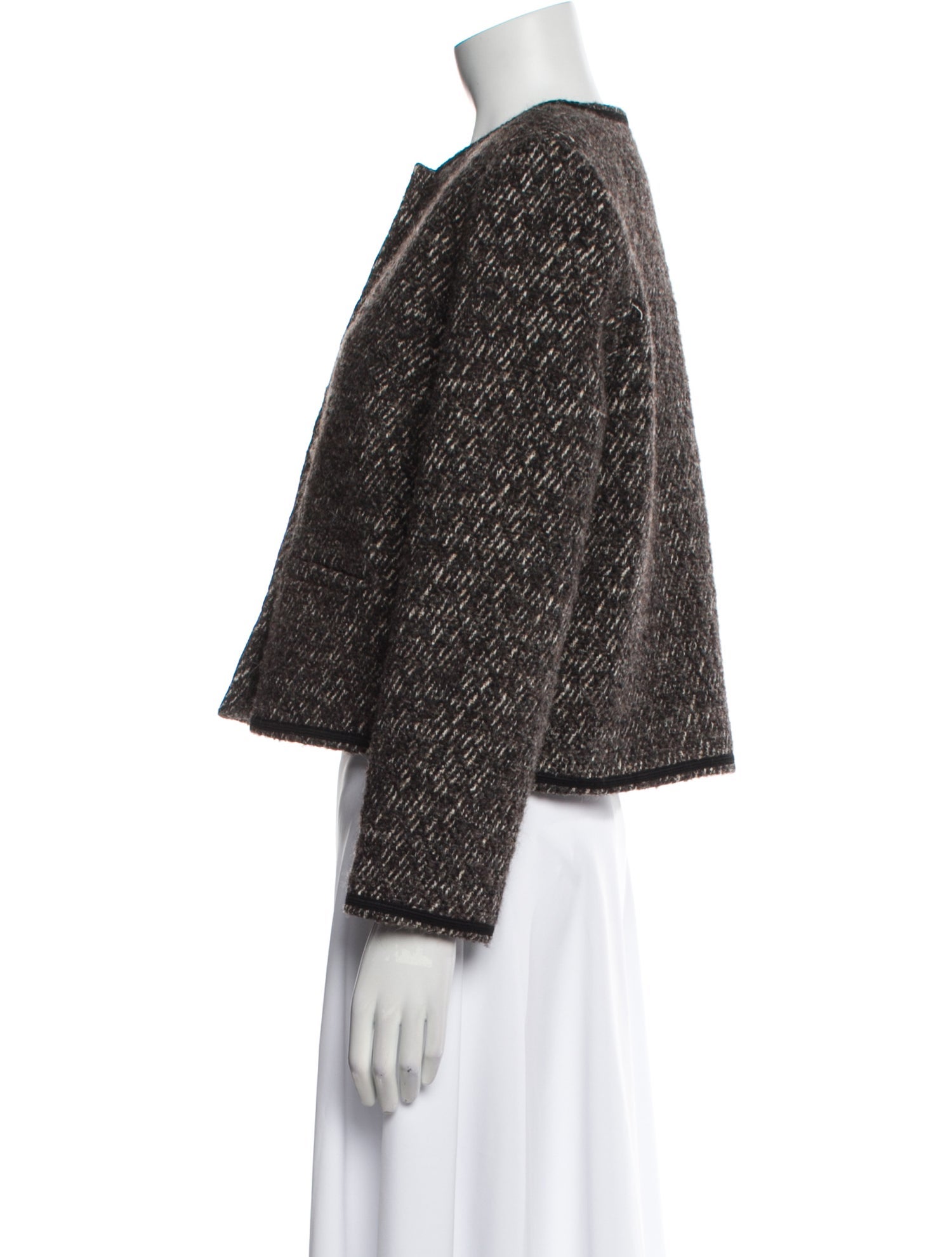 BA&SH Tweed Pattern Evening Jacket