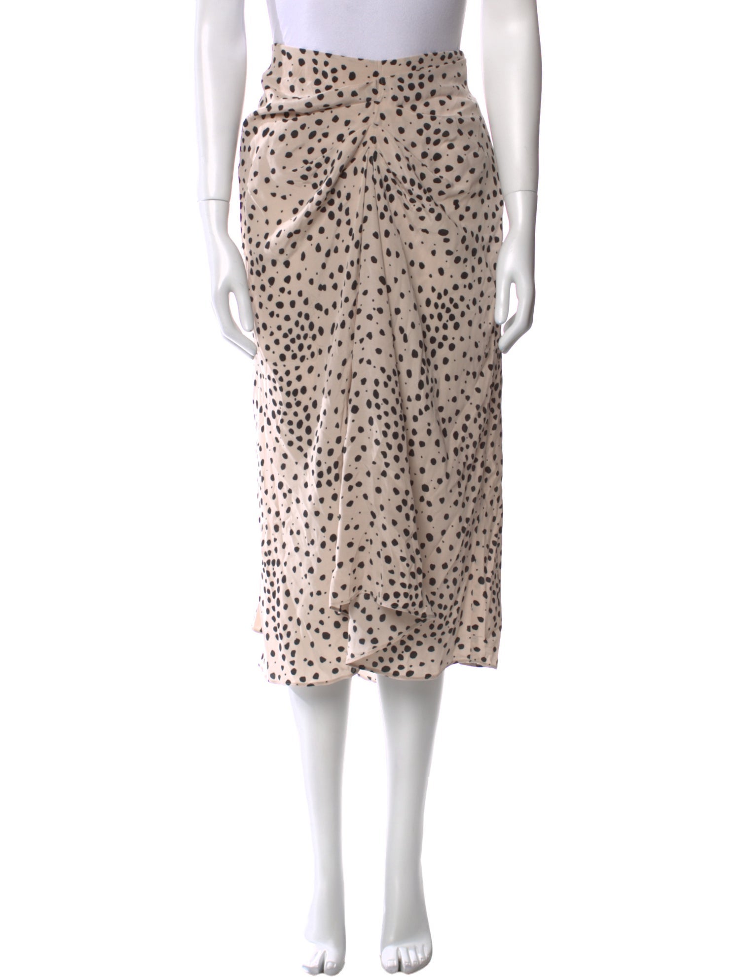 BA&SH Polka Dot Print Midi Length Skirt w/ Tags