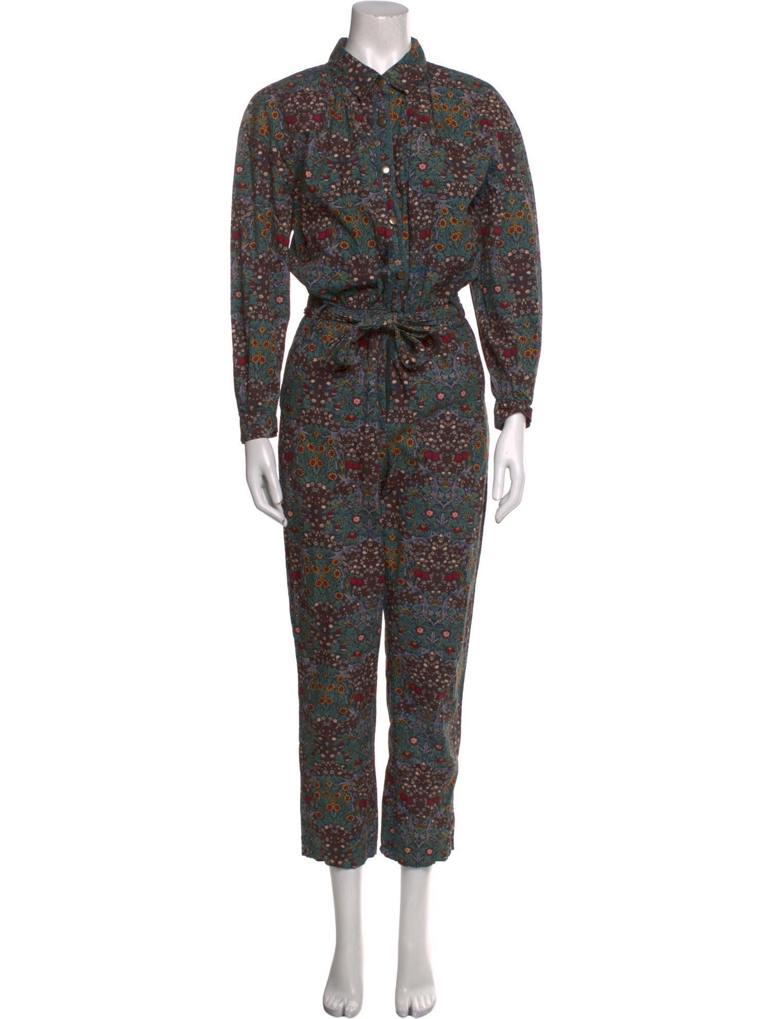 BA&SH Floral Print Jumpsuit