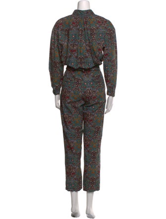 BA&SH Floral Print Jumpsuit