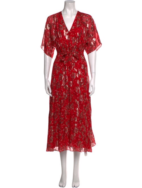 BA&SH Silk Long Dress