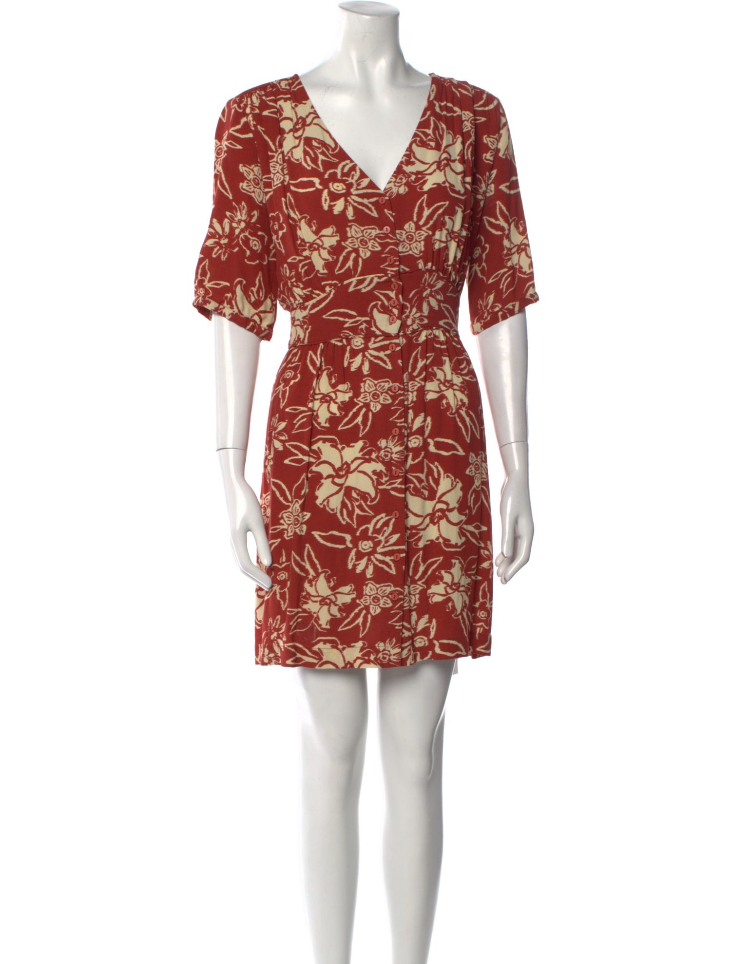 BA&SH Printed Mini Dress