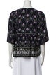 BA&SH Printed V-Neck Blouse