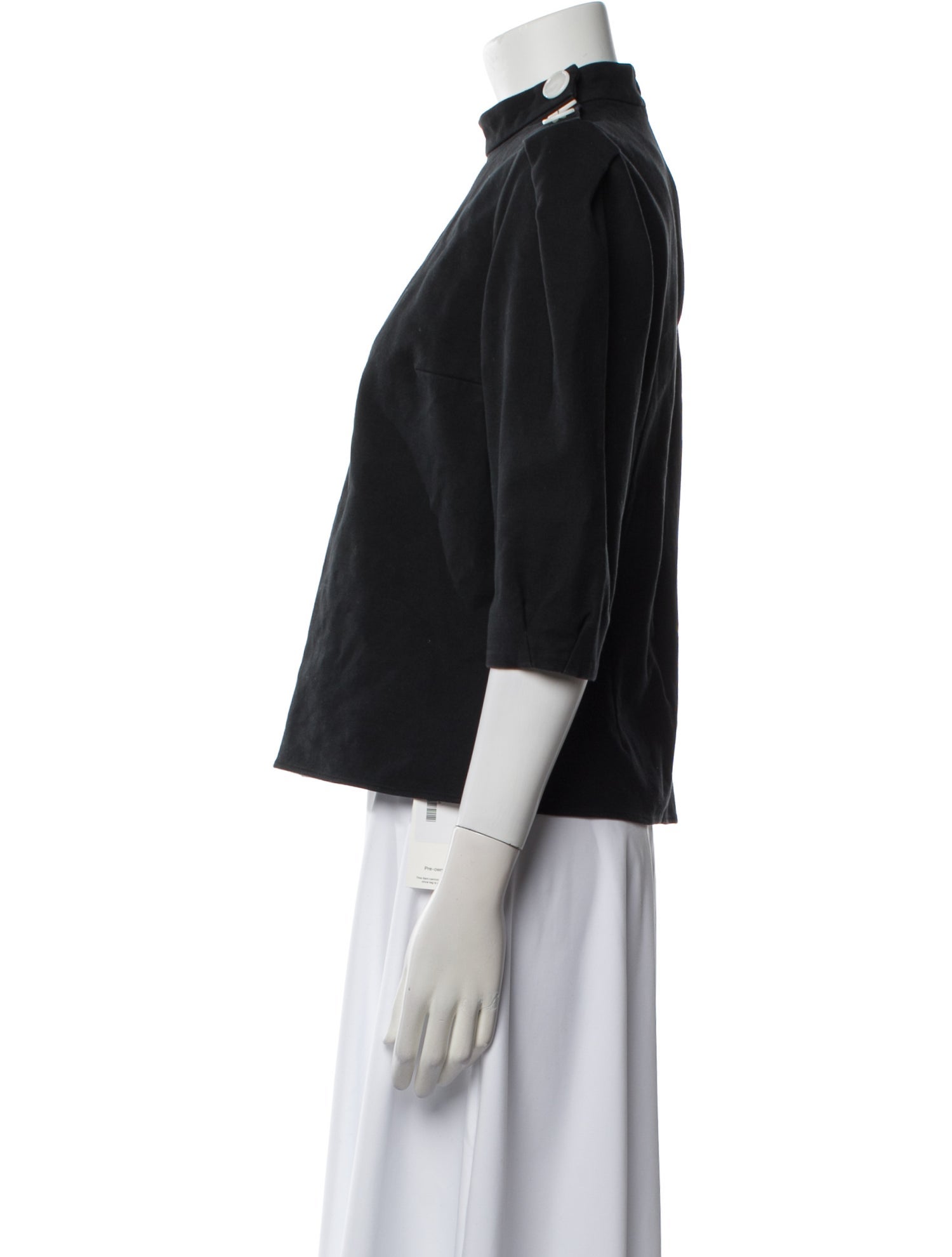 BA&SH Mock Neck Three-Quarter Sleeve Top