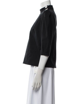 BA&SH Mock Neck Three-Quarter Sleeve Top