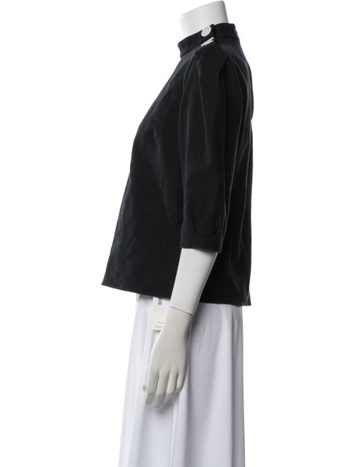 BA&SH Mock Neck Three-Quarter Sleeve Top