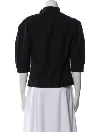 BA&SH Mock Neck Three-Quarter Sleeve Top