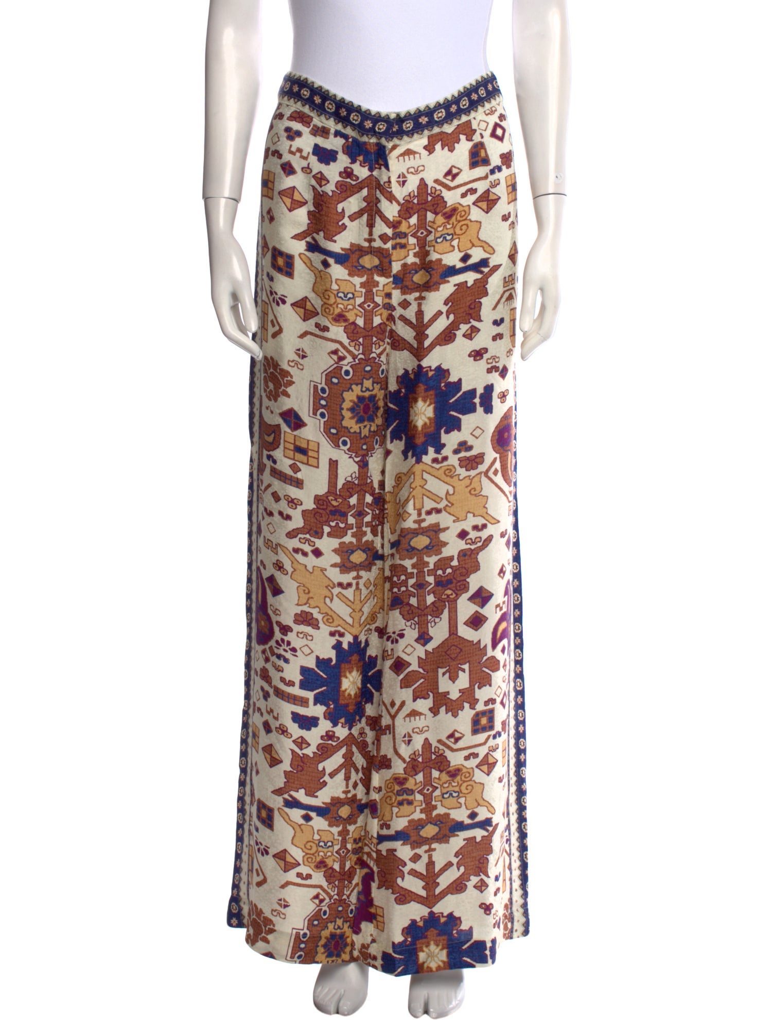 BA&SH Printed Wide Leg Pants w/ Tags