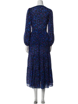 BA&SH Printed Midi Length Dress