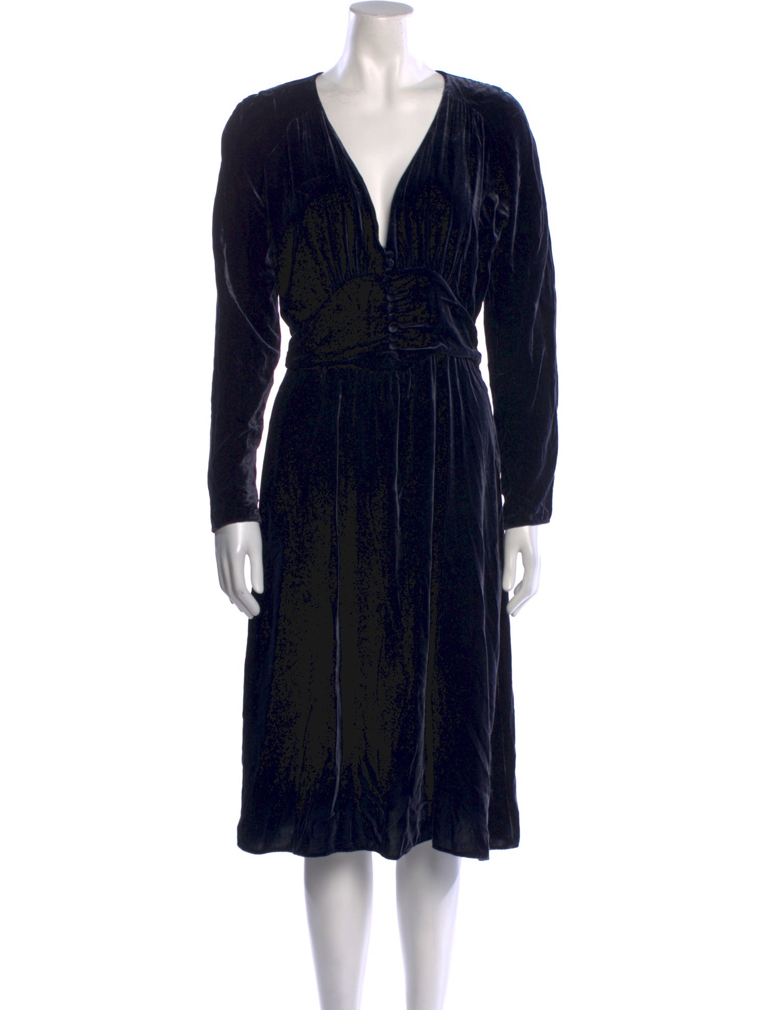 BA&SH Printed Midi Length Dress