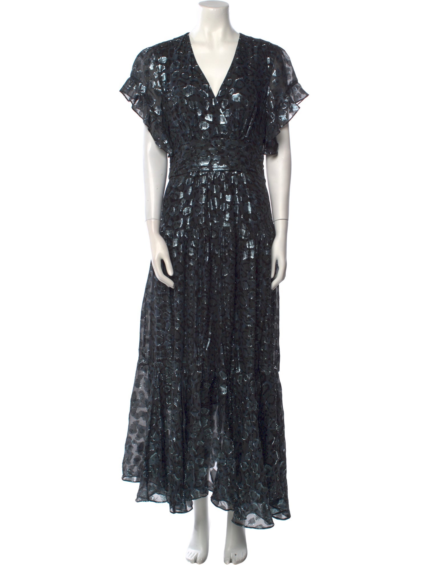 BA&SH Silk Long Dress