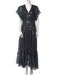 BA&SH Silk Long Dress