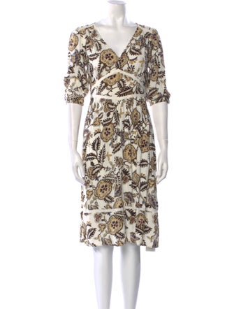 BA&SH Printed Knee-Length Dress