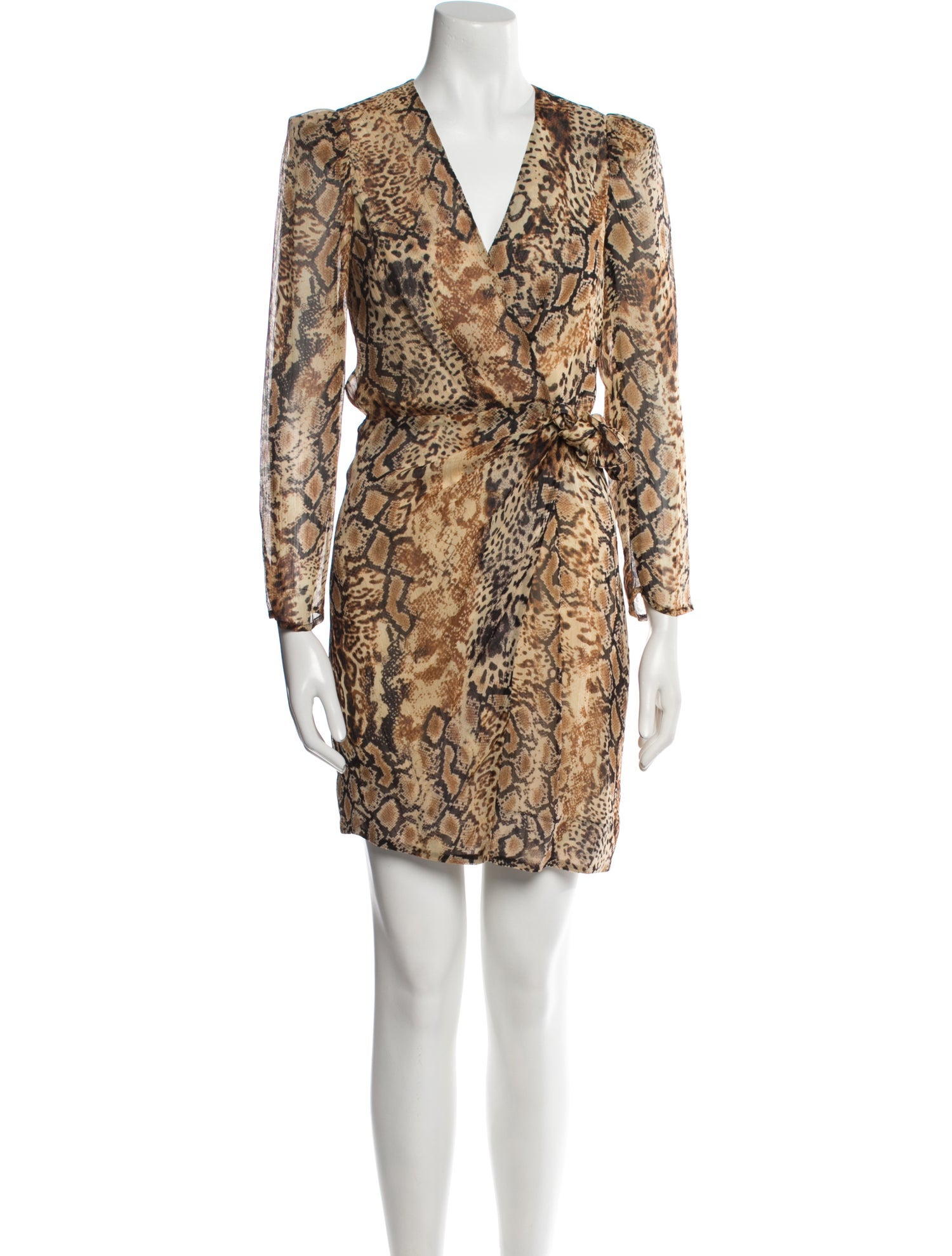 BA&SH Animal Print Mini Dress